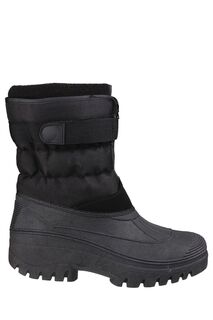 Зимние черные ботинки и зимние ботинки на молнии и застежке-молнии Cotswolds, черный