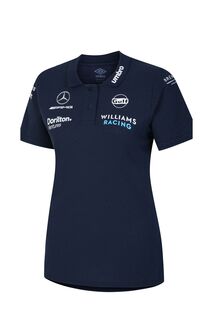 Женская рубашка-поло Williams Racing CVC Media Umbro, синий