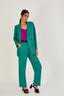 Двубортный зеленый пиджак Madelyn o Monsoon, зеленый