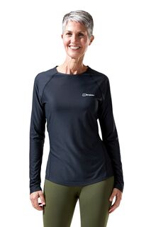 Женская футболка с длинными рукавами и круглым вырезом 24/7 Tech Berghaus, черный