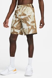 Беговые шорты без подкладки Dri-FIT Challenger 9 дюймов Nike, коричневый