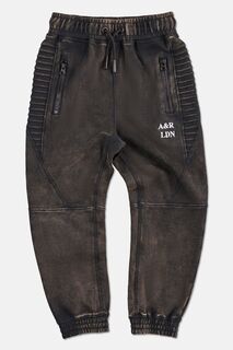Черные спортивные брюки Rudi с потертым эффектом Angel &amp; Rocket, черный