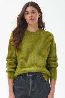 Вязаный свитер Horizon Meadow Barbour, зеленый
