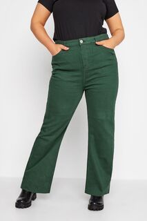 Широкие джинсы Yours, зеленый