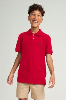 Рубашка-поло с логотипом для мальчика Polo Ralph Lauren, красный