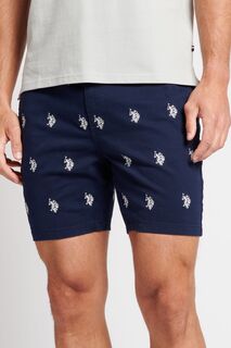 Шорты AOP DHM U.S. Polo Assn, белый