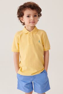 Рубашка-поло с логотипом для мальчика Polo Ralph Lauren, желтый