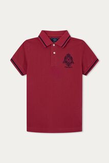 Детская рубашка-поло London Heritage с логотипом Hackett, розовый
