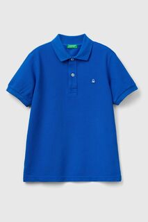Рубашка-поло с логотипом Benetton, синий