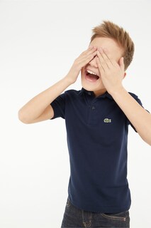 Классическая детская рубашка-поло Lacoste, синий
