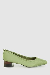 Зеленые туфли на низком каблуке Evans, зеленый