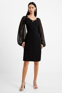Addinala черное платье из крепа French Connection, черный