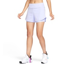 Шорты Nike Dri-Fit Bliss Women&apos;s Mid-Rise 2-In-1, светло-фиолетовый