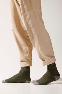 Мужские бамбуковые носки Wroxham средней длины с вафельной текстурой SEALSKINZ, зеленый