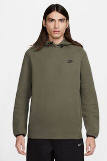 Пуловер из технического флиса с капюшоном Nike, зеленый