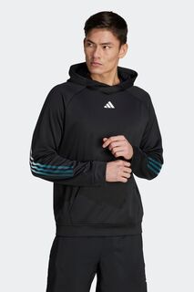 Толстовка для тренинга с 3 полосками Performance Train Icons adidas, черный