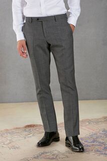Фирменный костюм Empire Mills из 100% шерсти и брюки с небольшим кристаллическим узором Next, серый