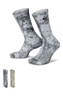 Утепленные носки с принтом тай-дай Everyday Plus Nike, черный