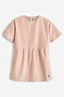Детское платье с мягкими рукавами Calvin Klein, розовый