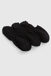 Комплект из 3 носков-неявок Gap, черный