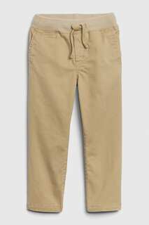 Прямые брюки-чиносы с принтом Gap, коричневый