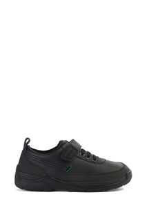 Черные кожаные спортивные туфли Junior Stomper Lo Kickers, черный