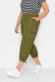 Укороченные брюки-карго Yours, зеленый