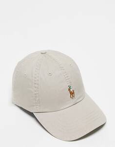 Кремовая кепка Polo Ralph Lauren с небольшим логотипом