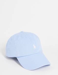 Голубая кепка Polo Ralph Lauren с логотипом в виде пони