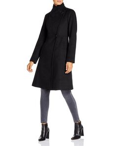 Асимметричное пальто из смесовой шерсти Calvin Klein