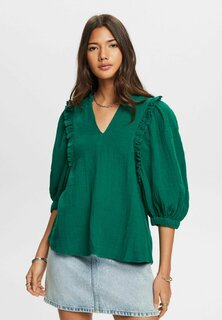 Блузка Esprit, темно-зеленый