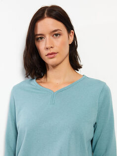 Простая Женская футболка с круглым вырезом LCW Eco