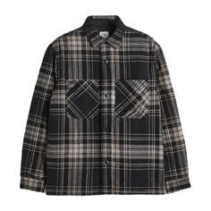 Куртка-рубашка H&amp;M Padded, темно-серый/серый H&M