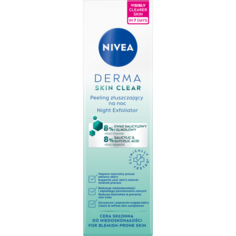 Nivea Derma отшелушивающий скраб для лица на ночь, 40 мл