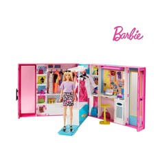 Шкаф Barbie с аксессуарами GBK10, розовый