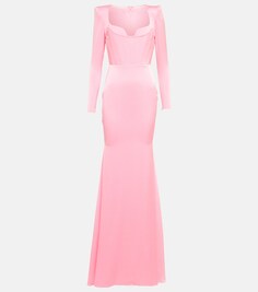 Креповое платье ALEX PERRY, розовый