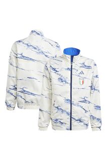 Куртка с изображением гимна Италии adidas, синий