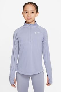 Беговая футболка Dri-FIT с длинными рукавами и молнией 1/2 Nike, фиолетовый