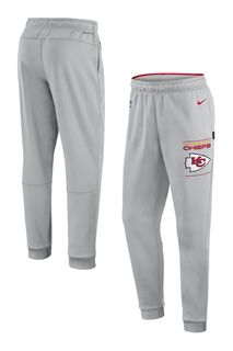 Джоггеры Fanatics Kansas City Chiefs Sideline из термовязаной ткани Nike Nike, серый