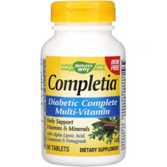 Completia мультивитамины для диабетиков Nature&apos;s Way, 90 таблеток