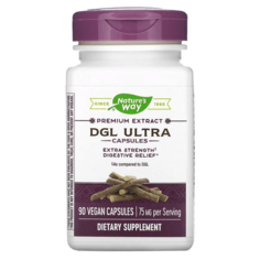 DGL Ultra 75 мг 90 капсул, Nature&apos;s Way
