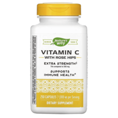 Витамин С с шиповником Nature&apos;s Way 1000 мг, 250 капсул
