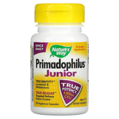 Primadophilus Junior для детей от 6 до 12 лет, 90 капсул, Nature&apos;s Way