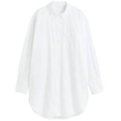 Рубашка H&amp;M Cotton Poplin, белый H&M