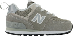 Кроссовки New Balance 574 Bungee Toddler Wide &apos;Core Pack - Grey&apos;, серый