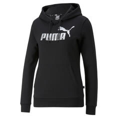 Женская худи Essentials+ с вышивкой PUMA, черный