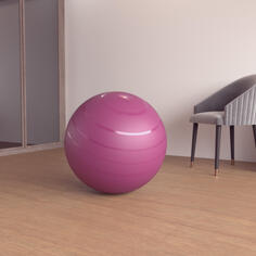 Мяч физкультурный прочный размер 2 / 65 см - бордо красный DOMYOS, фиолетовый/сливовый/светло-розовый