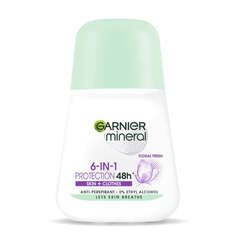 Garnier Минеральный роликовый антиперспирант 6-в-1 Protection Floral Fresh 50мл