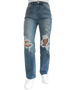 Рваные джинсы широкого кроя 90-х для юниоров Almost Famous, мульти