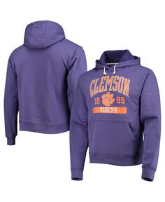 Мужская фиолетовая толстовка с капюшоном из флиса clemson tigers volume up essential League Collegiate Wear, фиолетовый